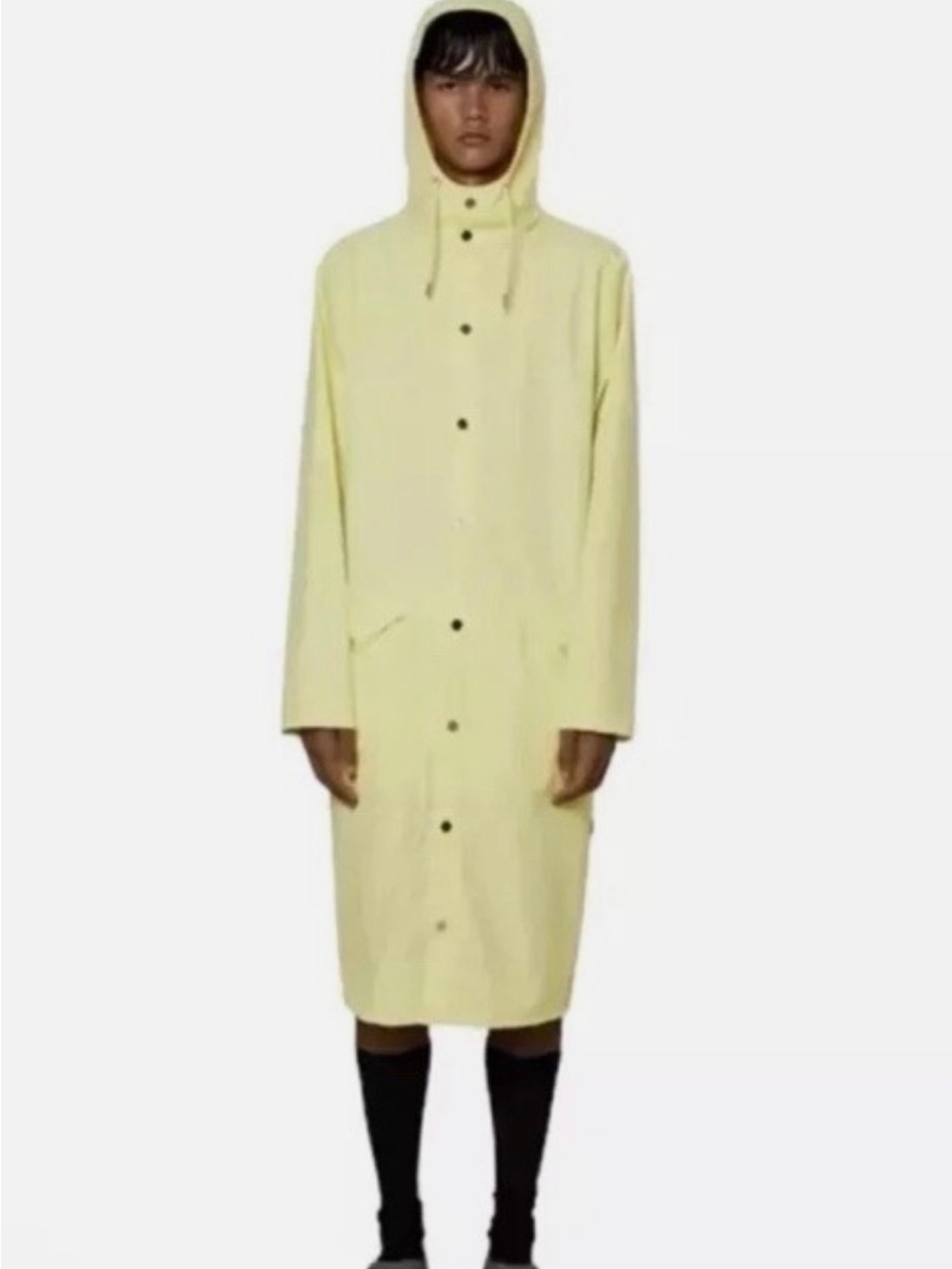 Rains Yellow Hooded Raincoat